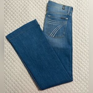 7 For All Mankind DOJO Blue Flare Jeans 28